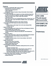 DataSheet AT91SAM7L64 pdf